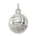 Sterling Silver Volleyball Charm, 20 x 17 mm