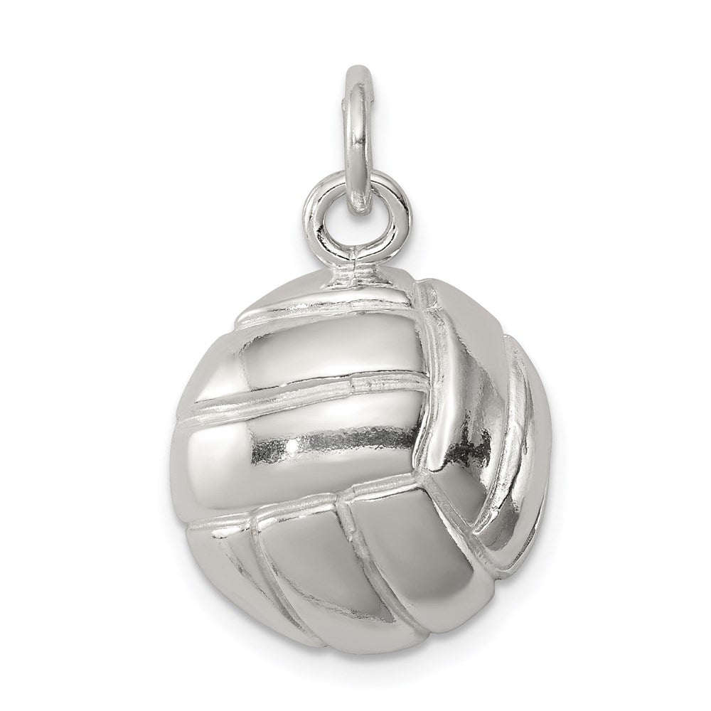 Sterling Silver Volleyball Charm, 20 x 17 mm
