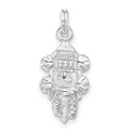 Sterling Silver Polished Cuckoo Clock Charm, 24.5 x 10.55 mm