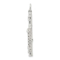 Sterling Silver Flute Charm, 35 x 4.5 mm