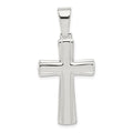 Sterling Silver Polished Cross Pendant, 30 x 19 mm, 2.7 g