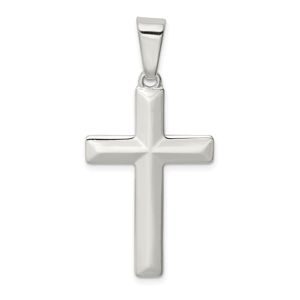 Sterling Silver Polished Cross Pendant, 34 x 20 mm, 2.52 g
