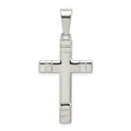 Sterling Silver Polished Cross Pendant, 34 x 20 mm, 2.57 g