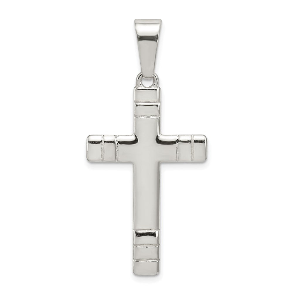 Sterling Silver Polished Cross Pendant, 34 x 20 mm, 2.57 g