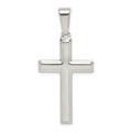 Sterling Silver Polished Cross Pendant, 34 x 20 mm, 2.65 g