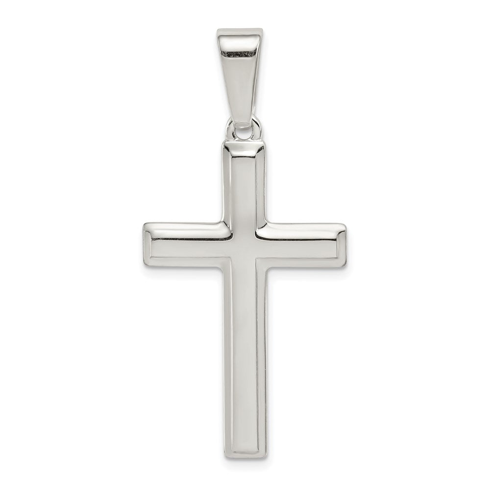 Sterling Silver Polished Cross Pendant, 34 x 20 mm, 2.65 g