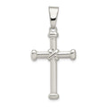 Sterling Silver Polished Cross Pendant, 33 x 21 mm