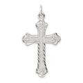 Sterling Silver Cross Pendant, 34 x 21 mm