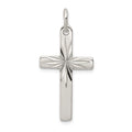 Sterling Silver Cross Pendant, 28 x 15 mm