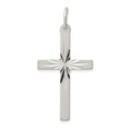 Sterling Silver Cross Pendant, 36 x 20 mm