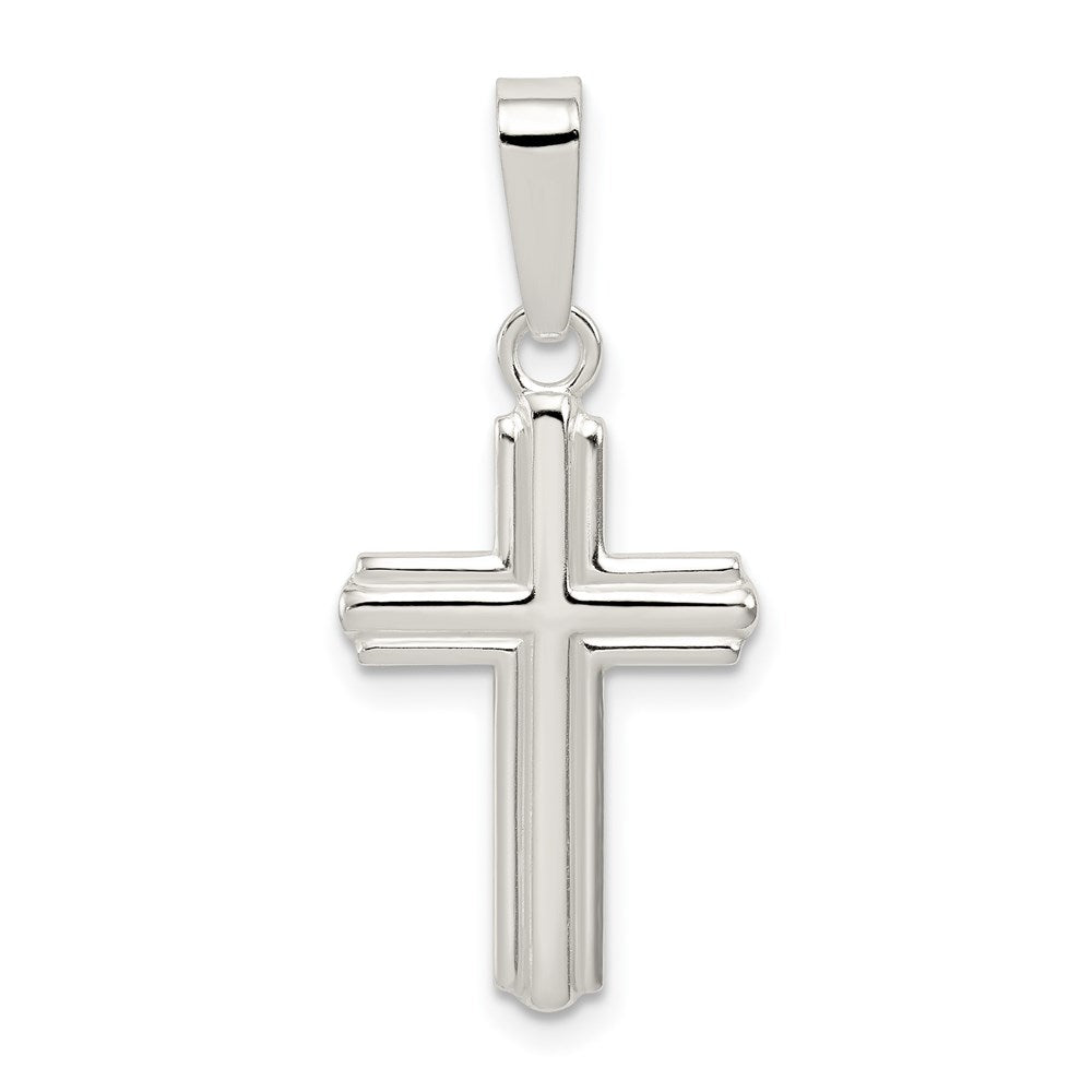 Sterling Silver Polished Cross Pendant, 23 x 13 mm, 1.31 g