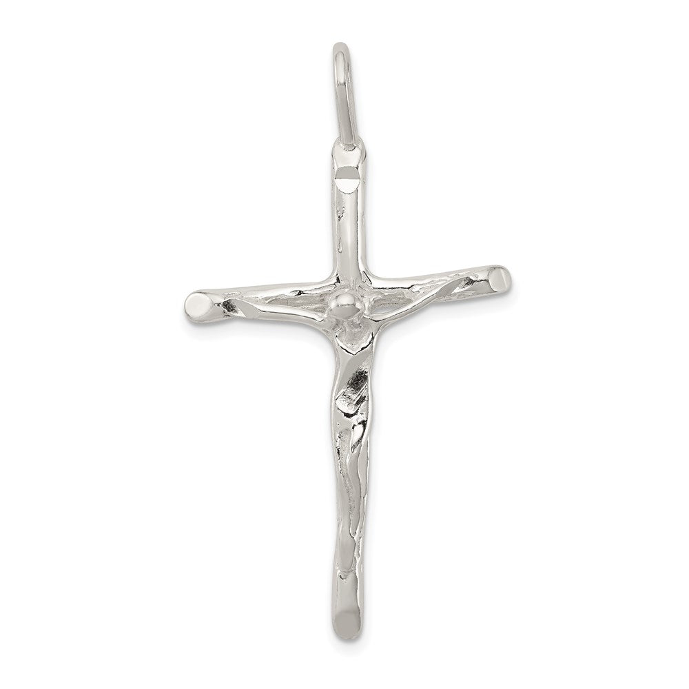Sterling Silver Crucifix Pendant, 48 x 26 mm