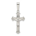 Sterling Silver Polished Crucifix Pendant, 31 x 13 mm