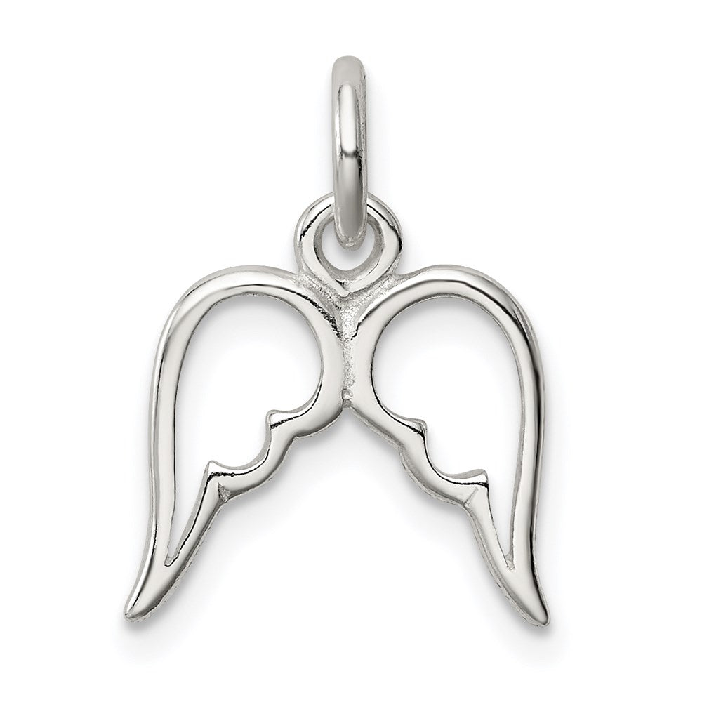 Sterling Silver Wings Pendant, 13 x 13 mm