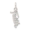 Sterling Silver Faith Pendant, 17 x 7 mm