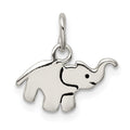Sterling Silver Enameled Elephant Charm, 13.17 x 13.13 mm