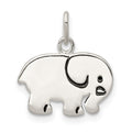 Sterling Silver Enameled Elephant Charm, 16.4 x 14.58 mm