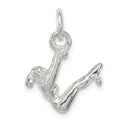 Sterling Silver Gymnast Charm, 12 x 15 mm