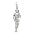 Sterling Silver Runner Pendant, 31 x 8 mm