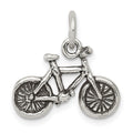 Sterling Silver Antiqued Bicycle Charm, 19 x 18 mm