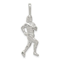 Sterling Silver Runner Pendant, 33 x 11 mm