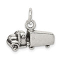 Sterling Silver Antiqued Truck Charm, 11 x 18 mm