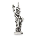 Sterling Silver Antiqued Statue of Liberty Charm, 33 x 9 mm