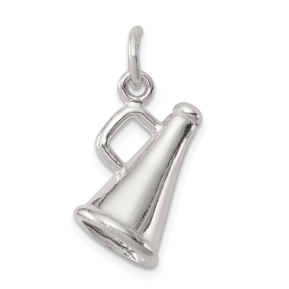 Sterling Silver Megaphone Charm, 18 x 12 mm