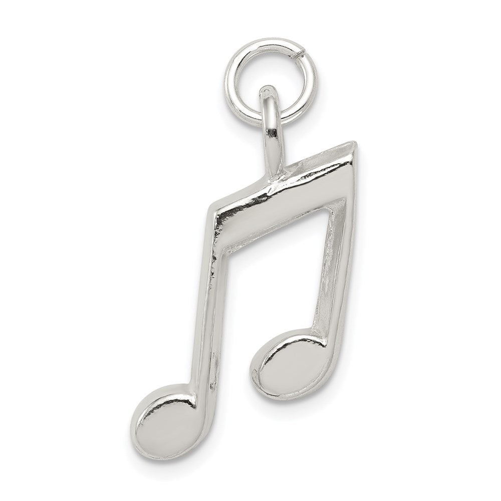 Sterling Silver Music Notes Charm, 22 x 15 mm