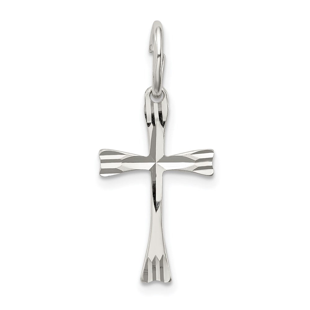 Sterling Silver Cross Pendant, 27 x 12 mm