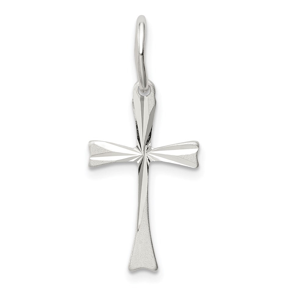 Sterling Silver Cross Pendant, 28 x 12 mm