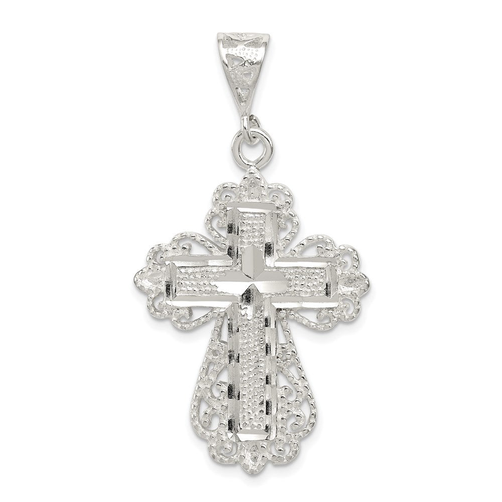 Sterling Silver Cross Pendant, 36 x 25 mm, 4.27 g