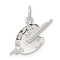Sterling Silver Palette Charm, 17 x 18 mm