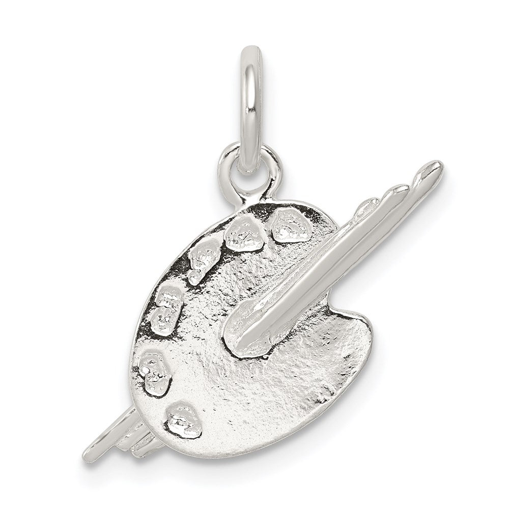 Sterling Silver Palette Charm, 17 x 18 mm