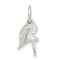 Sterling Silver Ballerina with Shoe Charm, 12 x 4 mm