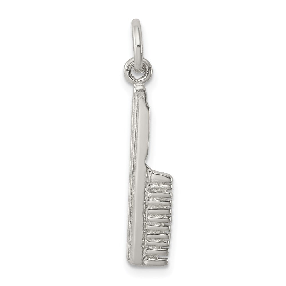 Sterling Silver Comb Charm, 24 x 5 mm
