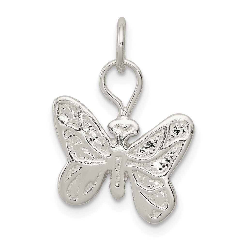 Sterling Silver Butterfly Charm, 20 x 15 mm