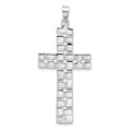 Sterling Silver Polished Woven Cross Pendant, 50.65 x 22.5 mm