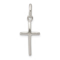 Sterling Silver Polished Cross Charm, 17.62 x 9.85 mm