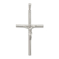 Sterling Silver Polished Hollow Crucifix Pendant, 59.6 x 31.75 mm