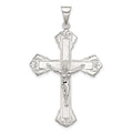 Sterling Silver Polished Crucifix Pendant, 50 x 29.75 mm