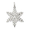 Sterling Silver Snowflake Pendant, 27 x 18 mm