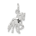 Sterling Silver Horse Charm, 18 x 12 mm