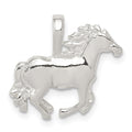 Sterling Silver Horse Charm, 15 x 18 mm