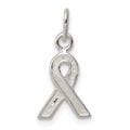 Sterling Silver Polished Awareness Charm, 18 x 8.5 mm