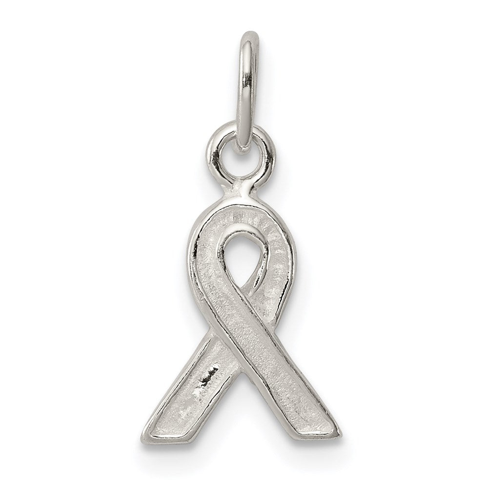 Sterling Silver Polished Awareness Charm, 18 x 8.5 mm