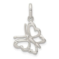 Sterling Silver Polished Butterfly Charm, 15.7 x 14.3 mm