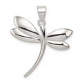 Sterling Silver Dragonfly Pendant, 24.75 x 25 mm