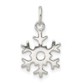Sterling Silver Polished Snowflake Charm, 14.65 x 10.8 mm