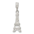 Sterling Silver Polished Eiffel Tower Charm, 17 x 13 mm